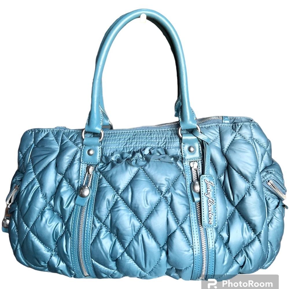Beautiful Teal Juicy Couture Sky Blue Quilted Shoulder Bag